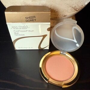 Jane Iredale PurePressed‎ Blush Sheer Honey 2.8g Mineral Makeup Compact